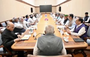 Rajya Sabha Chairman Jagdeep Dhankar held a meeting with floor leaders of political parties on Monday !