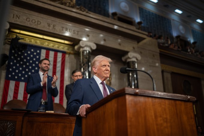 US President Donald Trump addresses the joint session of the Congress !