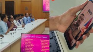 Hyderabad Police hold meeting on cyber fraud while a user records an attempt of digital arrest !