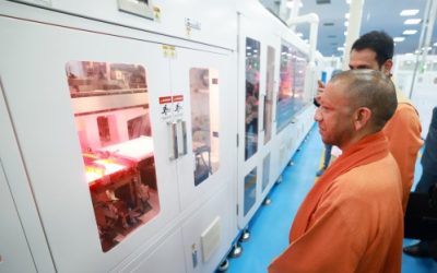 Uttar Pradesh CM Yogi Adityanath on Saturday inaugurated solar module plant in Gautam Budh Nagar !