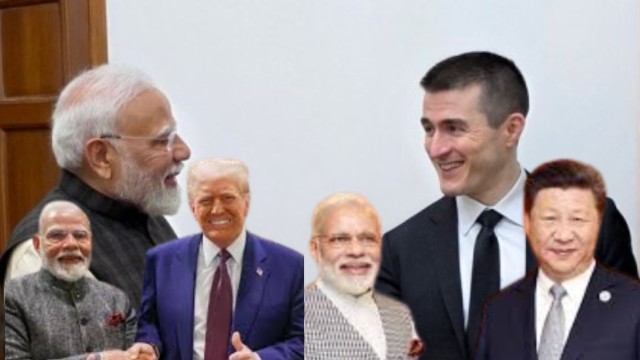 PM Narendra Modi with American podcaster Lex Fridman * US and Chinese Presidents Donald Trump and Xi Jinping !