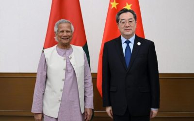 Ding Xuexiang, Executive Vice Premier of the State Council of the People's Republic of China called on Chief Adviser Professor Muhammad Yunus at Bo'ao State Guest House, Hainan, on Thursday !