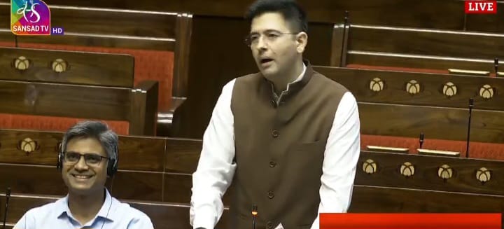 AAP MP Raghav Chadha in Rajya Sabha on Thursday debates in Finance Bill !
