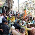 BJP workers celebrate victory in Ambala in municipal elections !