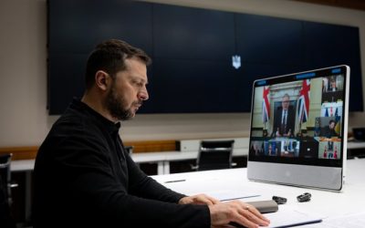 Ukraine President Volodymyr Zelenskyy in a meeting of European leaders stated that the path to peace must begin unconditionally !