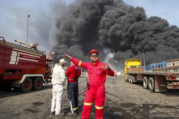 Shahid Rajaee Port Explosion in Iran !