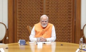 PM Narendra Modi at a meeting with heads of armed forces on Tuesday !