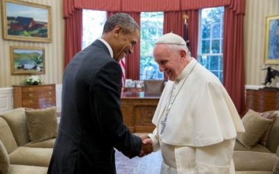Pope Francis with former US President Barack Obama !