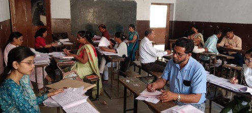 UP Board Examination copy checking by teachers !