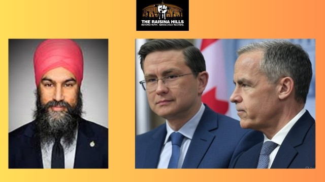NDP leader Jagmeet Singh, and leading PM candidates Pierre Poilievre and Mark Carney !