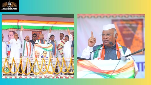 Congress president Mallikarjun Kharge in Buxar in Bihar on Sunday !