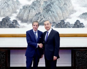 Chinese Foreign Affairs Minister Wang Yi with DG of IAEA Rafael Mariano Grossi !