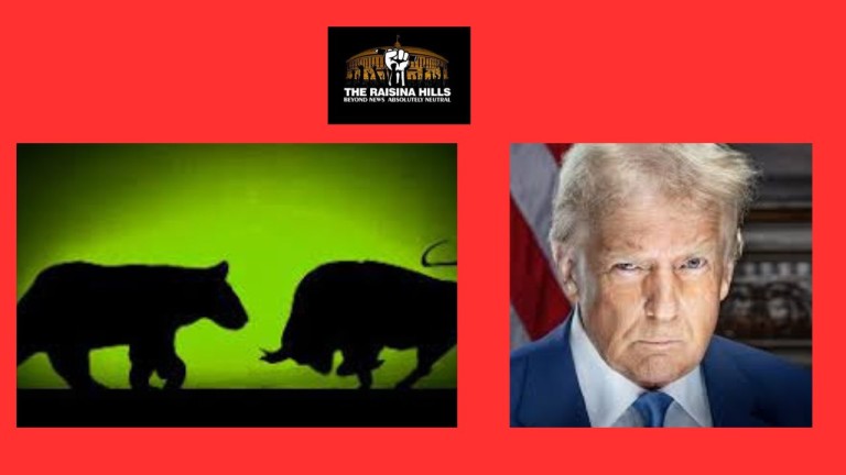 Stock market bull and bear, US President Donald Trump !