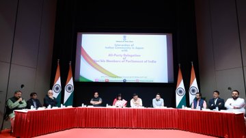 All party delegation in an interaction with Indian diaspora in Tokyo !