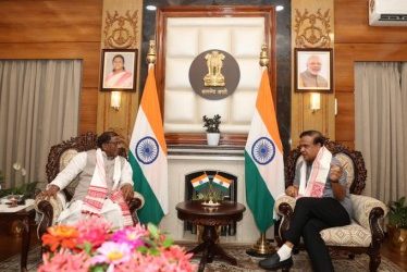 Assam CM Himanta Biswa Sarma with Governor Laxman Acharya !