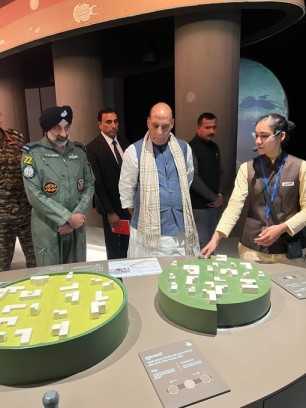 Defence Minister Rajnath Singh at Bhuj Air Force Memorial !