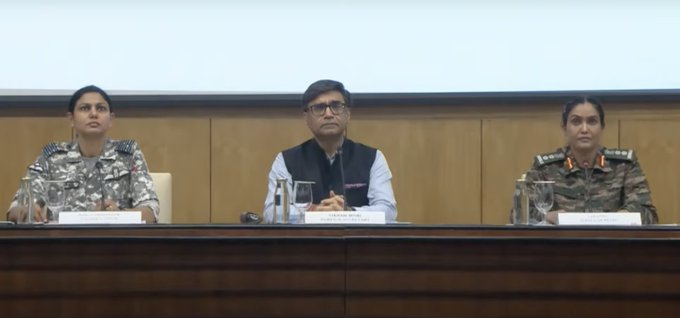 Foreign Secretary Vikram Misri at a special briefing for press on Saturday !