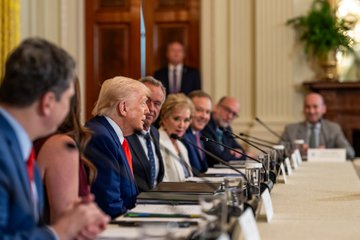 U.S. President Donald Trump at an event in Washington D.C. !