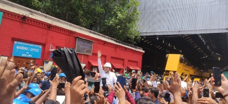 Union Minister for Railways Ashwini Vaishnaw in Jamalpur in Bihar !