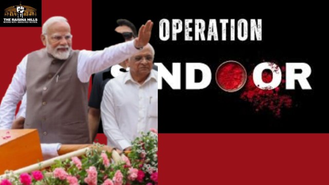 PM Narendra Modi during a roadshow in Dahod in Gujarat !