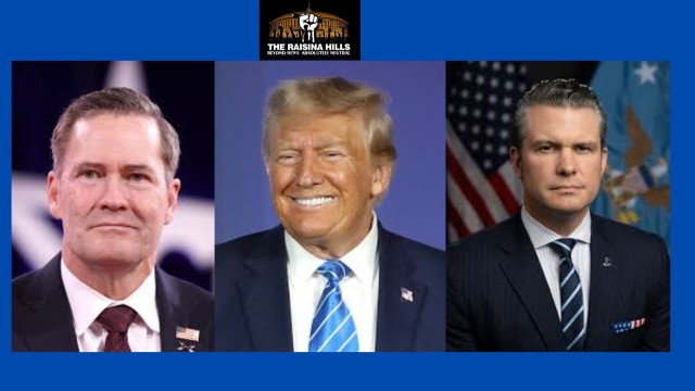 Mike Waltz, Donald Trump, Pete Hegseth !