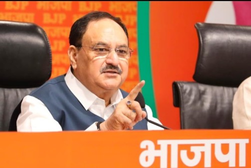 BJP President JP Nadda addressed a press conference on Monday !