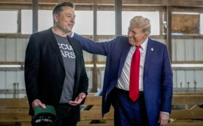 Elon Musk with Donald Trump in happier times !