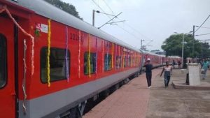 Indian Railways Train at a station !
