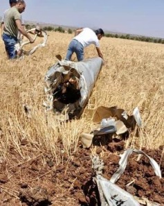 Iranian missiles shot down by Israel which fell in Syria!