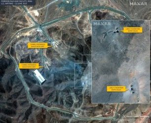 Maxar images of damaged Fordow Nuclear Facility in Iran!