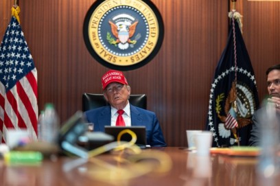 President Donald J. Trump in The Situation Room, June 21, 2025!