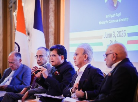 Union Minister Piyush Goyal during India-France Business Conference on June 4!