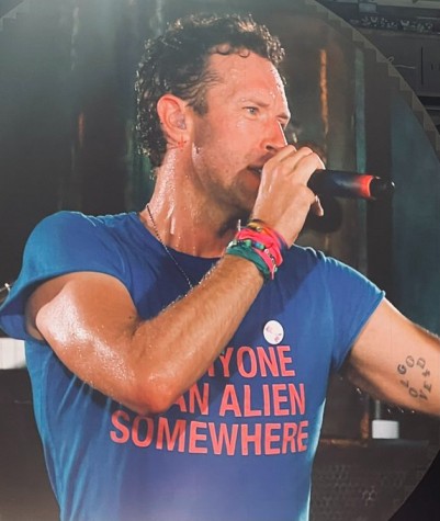 Cold Play's Chris Martin at a concert!