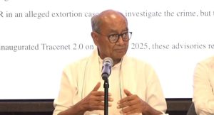 Congress leader Digvijaya Singh addressed a press conference in New Delhi on Saturday!