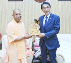 Japanese Ambassador Ono Keiichi pays a courtesy visit to CM Yogi Adityanath on Friday!