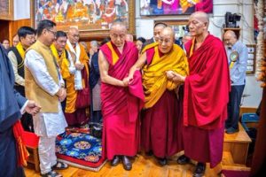 The Dalai Lama on Saturday at McLeodganj!