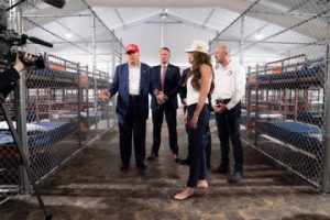 US President Donald Trump at ‘Alligator Alcatraz’!