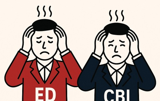 A representative image of low conviction rate in cases of ED and CBI in India!!