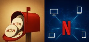 A representative image of the rise of Netflix!