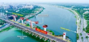 High Speed Rail Corridor Bridge over Sabarmati River in Ahmedabad