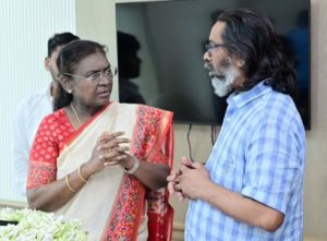President Droupadi Murmu with Jharkhand CM Hemant Soren in New Delhi!