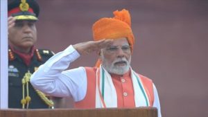 Prime Minister Narendra Modi at Red Fort on occasion of Independence Day celebrations!