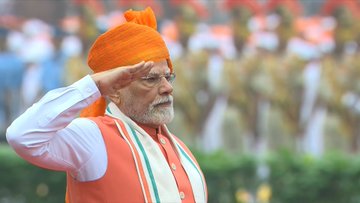 Prime Minister Narendra Modi at the Red Fort on 79th Independence Day!