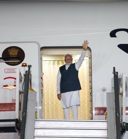Prime Minister Narendra Modi emplanes for Tokyo, Japan the first destination of his two nation visit to Japan and China.