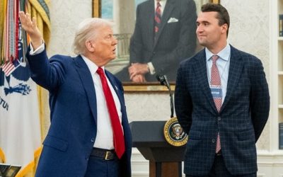 Charlie Kirk with US President Donald Trump!