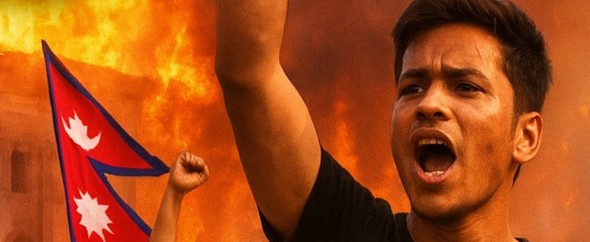 A representative image of Nepal protests!