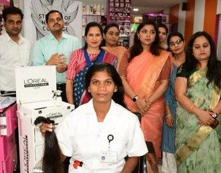 Hair donation drive by Health Care Global!