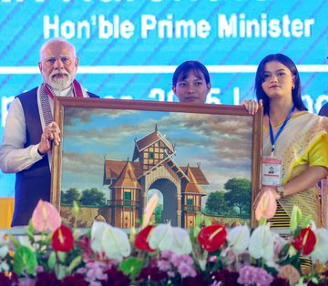 PM Narendra Modi addressed a public meeting in Imphal in Manipur on Saturday!