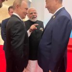 Prime Minister Narendra Modi with Chinese and Russian President Xi Jinping and Vladimir Putin at SCO Summit!