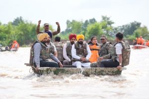 Punjab Chief Minister Bhagwant Mann surveyed floods!